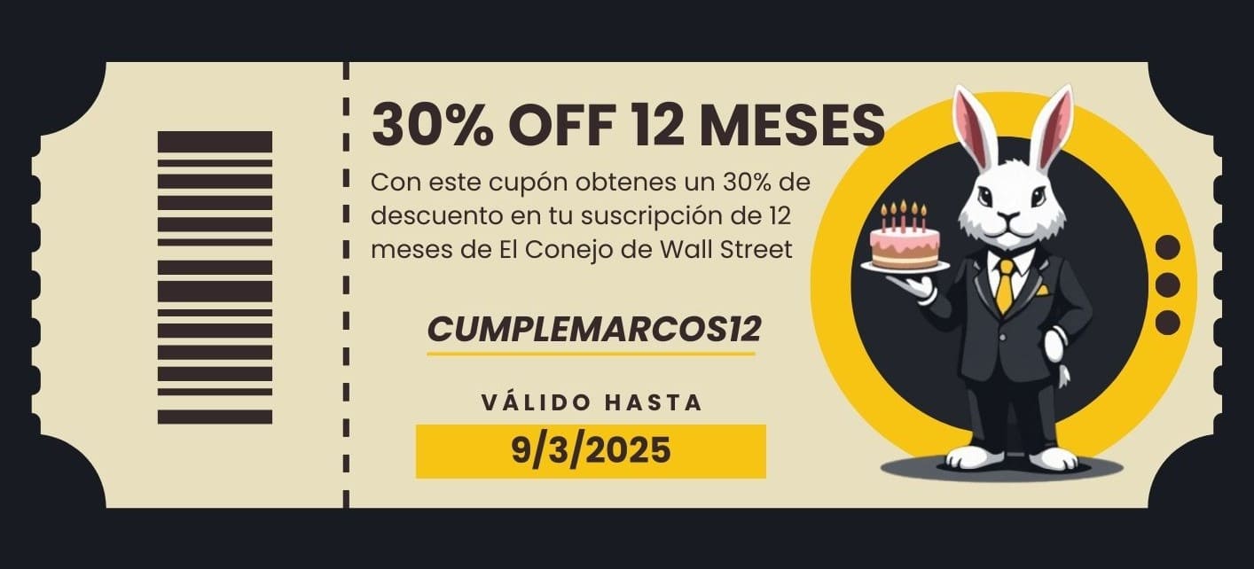 cupon cumplemarcos12 • El Conejo de Wall Street