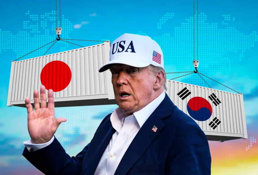 Trump Anuncia Aranceles del 25 a Japon y Corea del Sur desde Agosto • El Conejo de Wall Street
