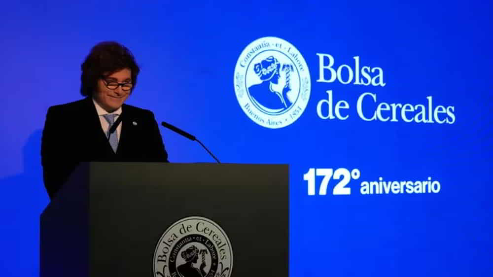 Milei Anuncia Reduccion de Retenciones al Trigo y Cebada con Vigencia desde Junio &bull; El Conejo de Wall Street